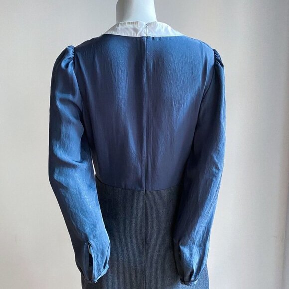 Carven Blue and White Mini Dress - Picture 8 of 10